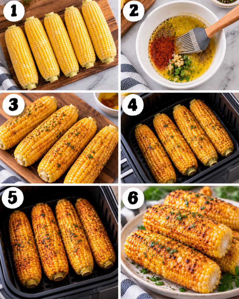 Juicy Air Fryer Corn on the Cob