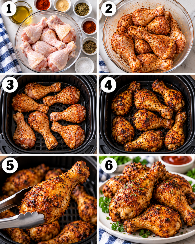 Irresistibly Crispy Air Fryer Drumsticks