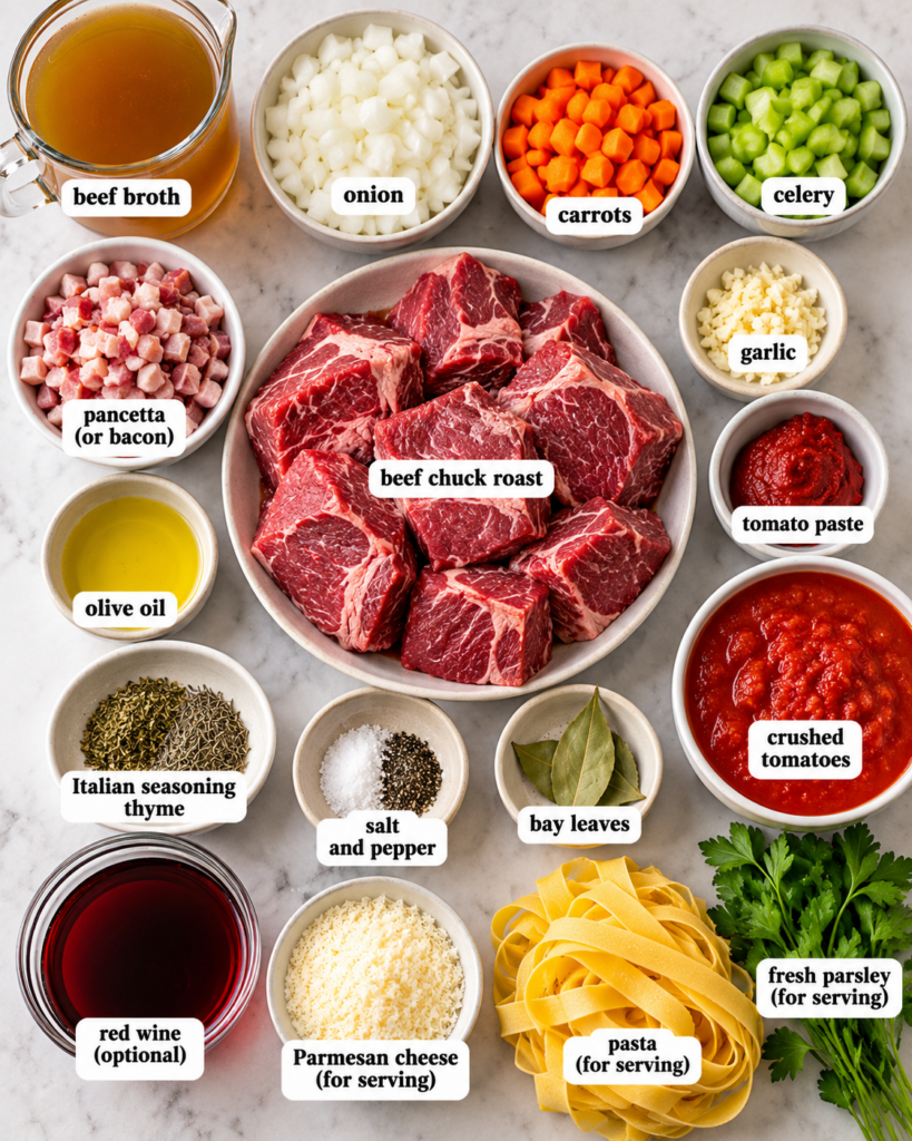 Instant Pot Beef Ragu (Tender Shredded Beef Sauce)