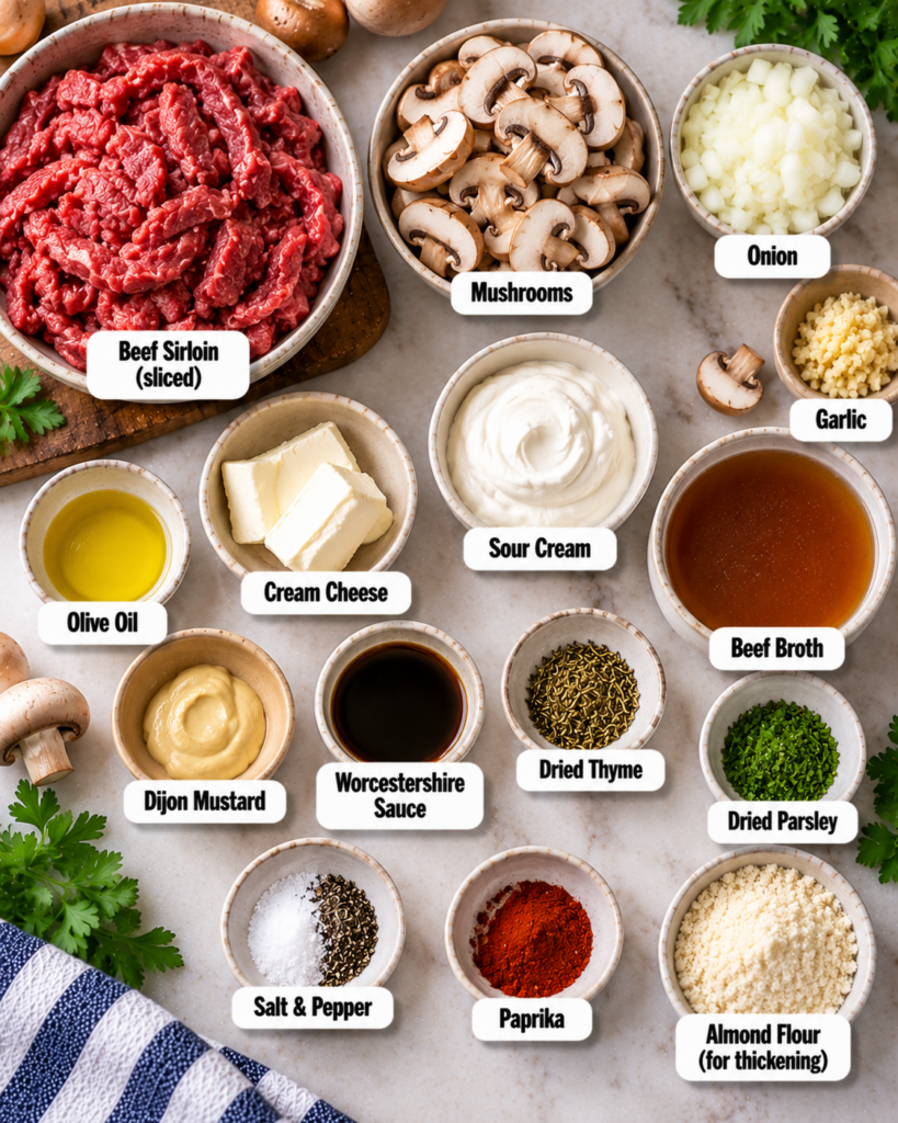 Keto Beef Stroganoff (Creamy Low-Carb Dinner)