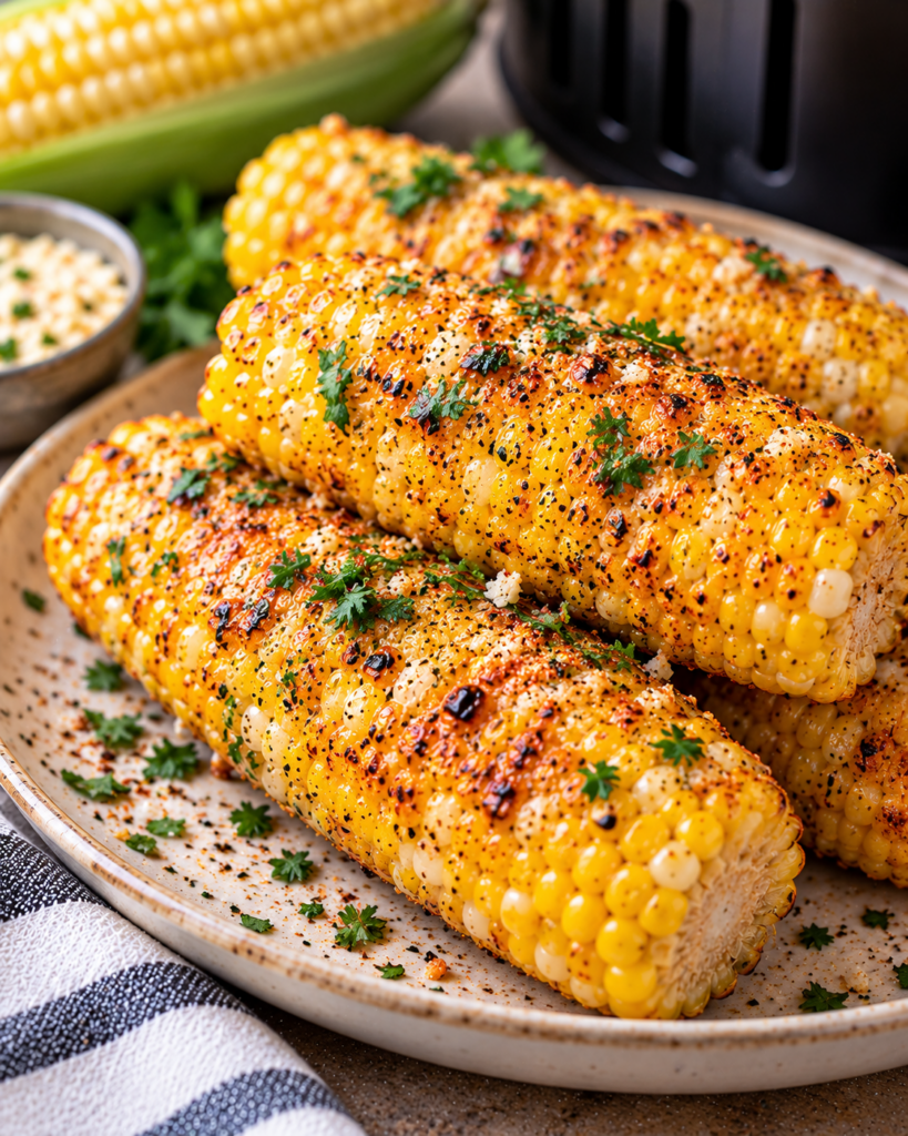 Juicy Air Fryer Corn on the Cob