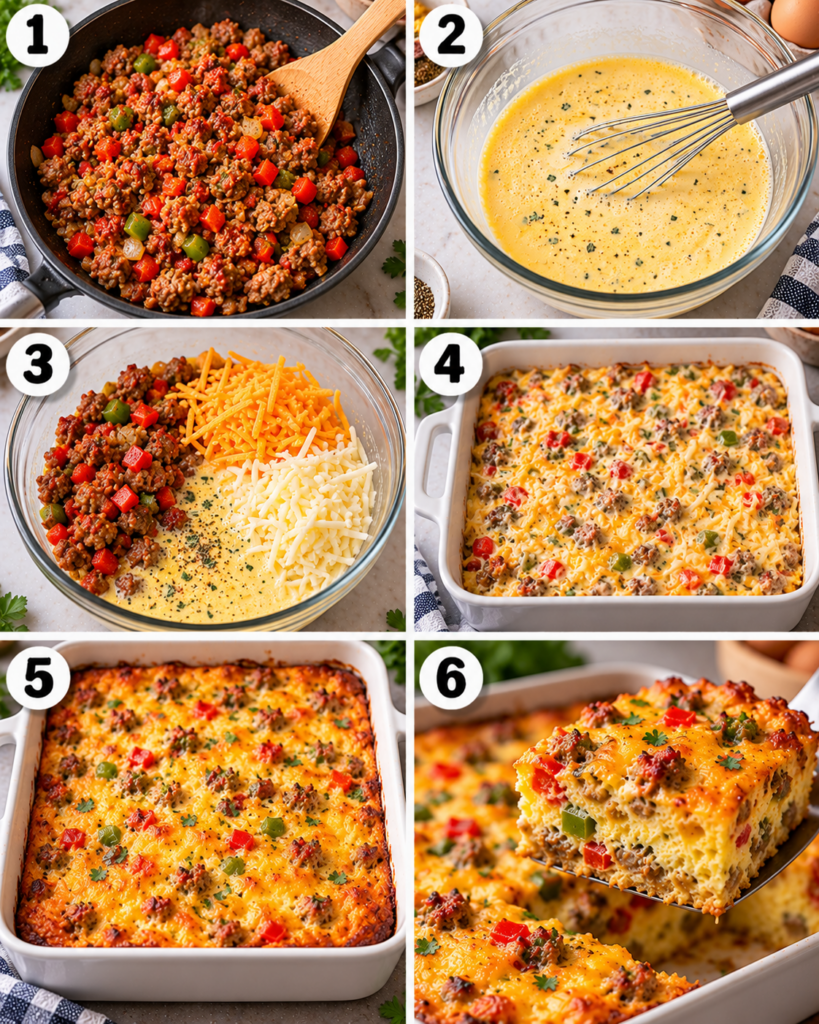 Keto Breakfast Casserole (Easy Spicy Sausage Bake)