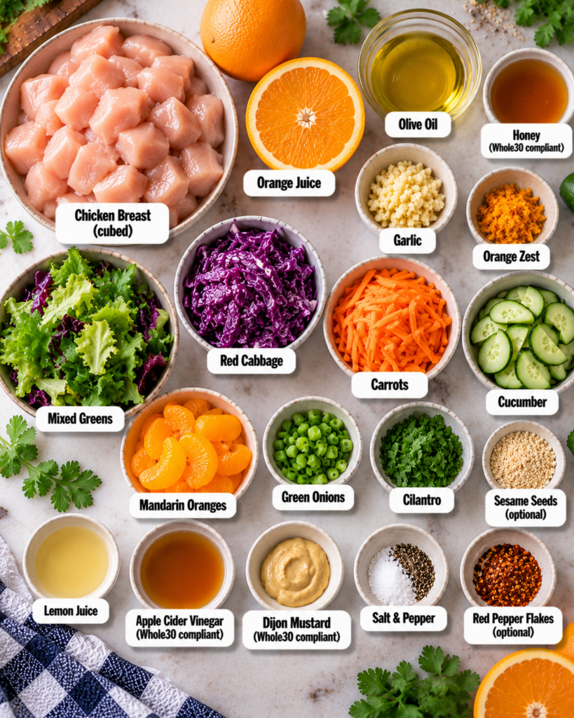 Whole30 Orange Chicken Salad