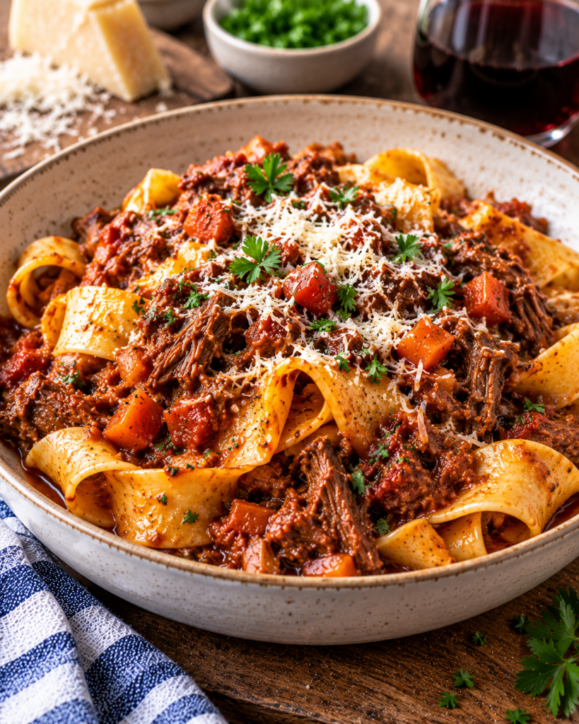 Slow Cooker Beef Ragu with Pappardelle