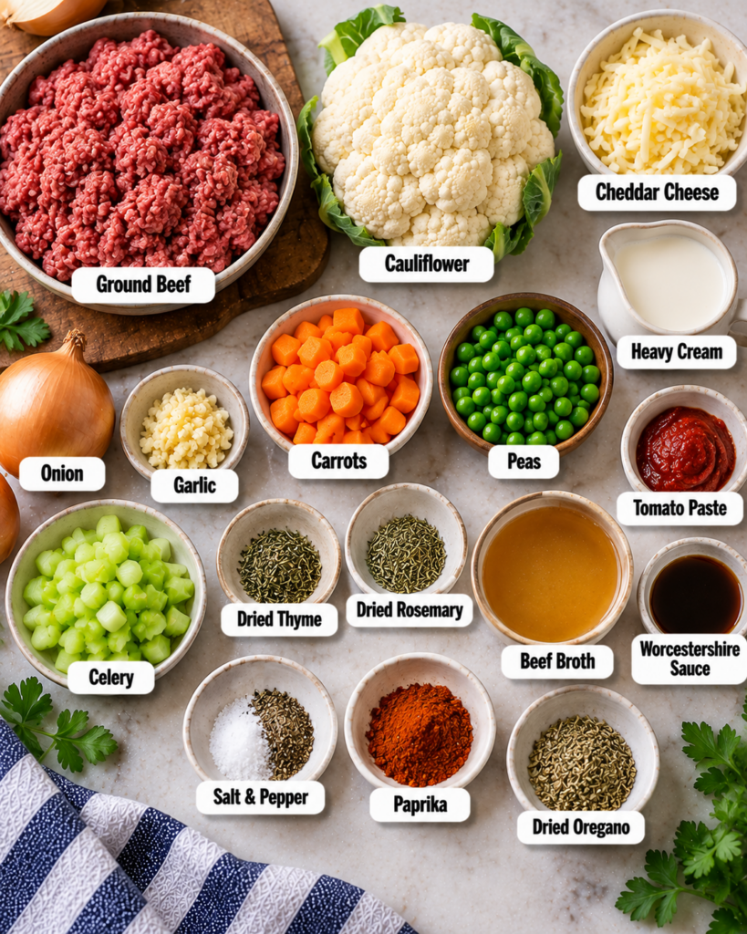 Keto Shepherd’s Pie with Cauliflower Mash