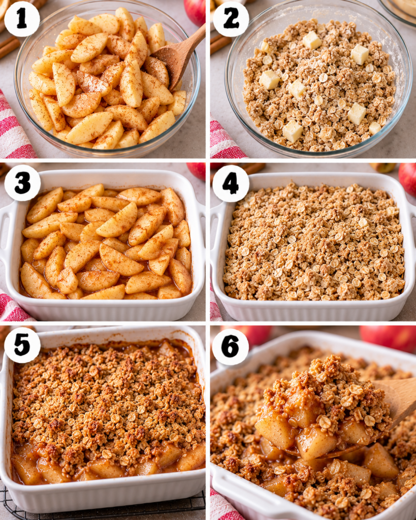 Gluten-Free Apple Crisp Recipe Collage