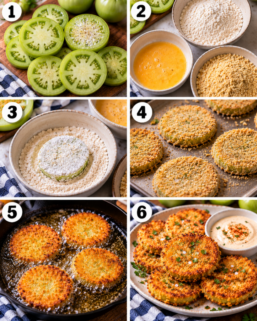 Crispy Southern Fried Green Tomatoes