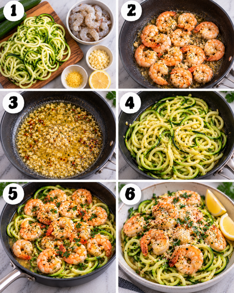 Keto Shrimp Scampi with Zoodles