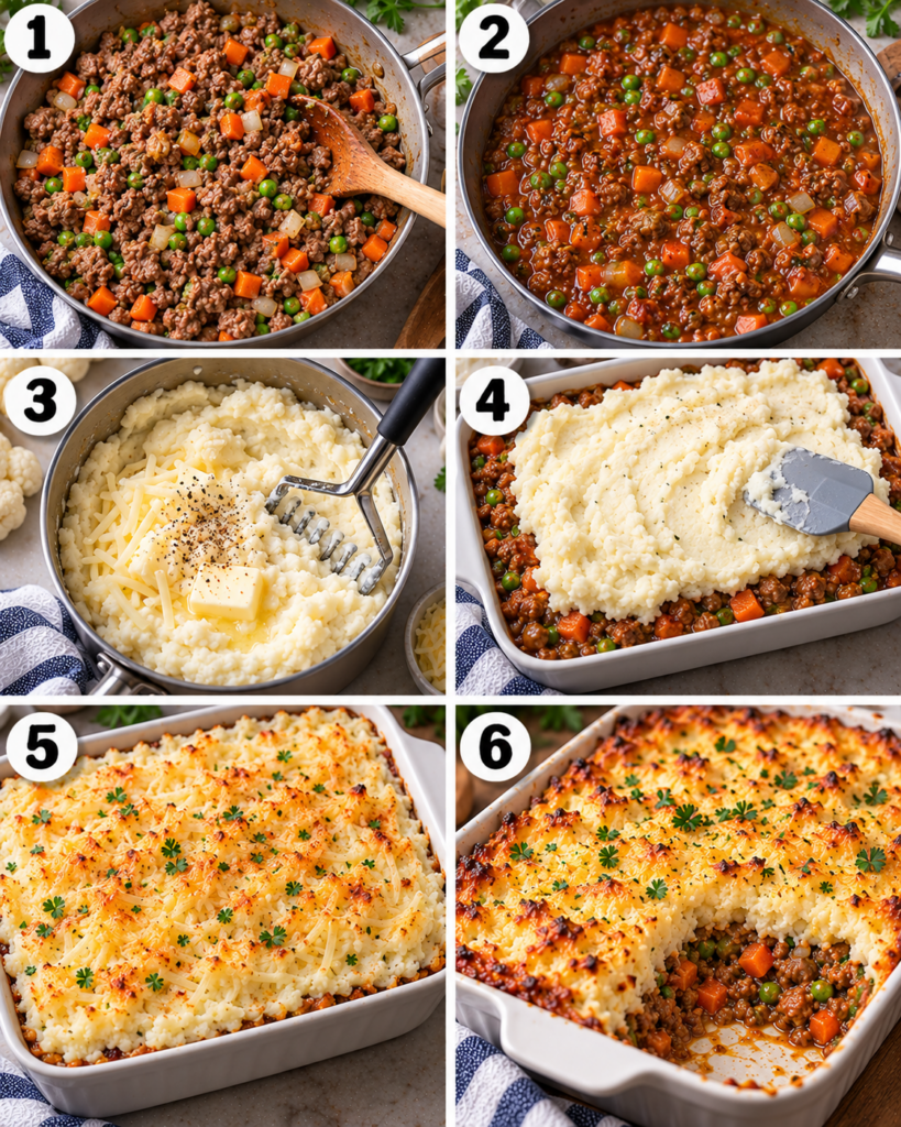 Keto Shepherd’s Pie with Cauliflower Mash