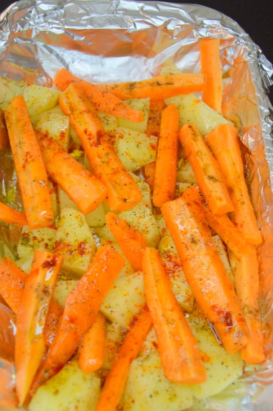 Roasted Potatoes And Carrots