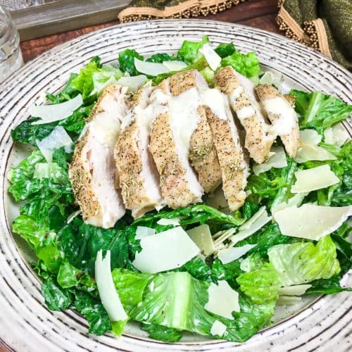 Chicken Caesar Salad & Homemade Dressing