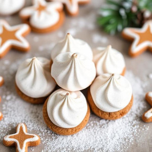 Gingerbread Meringue Cookies