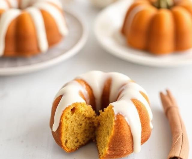 Pumpkin Spice Mini Bundt Cakes