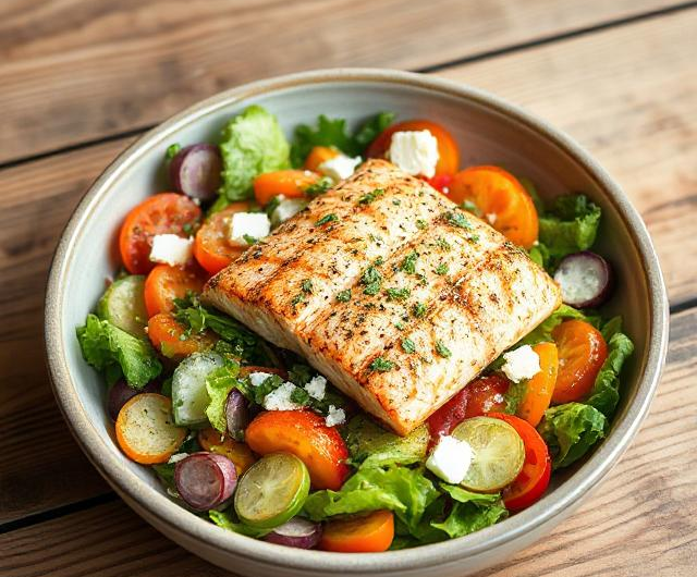 Greek Salmon Salad