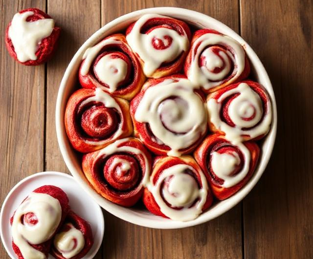 Red Velvet Cinnamon Rolls