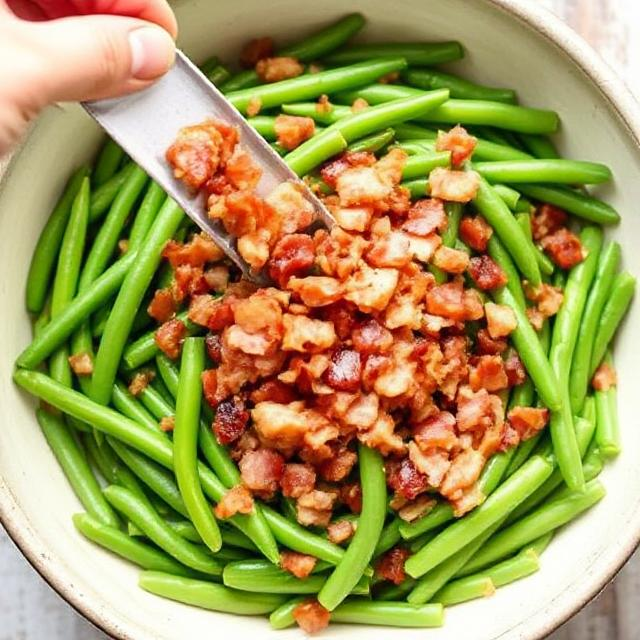  Green Bean Salad with Bacon  