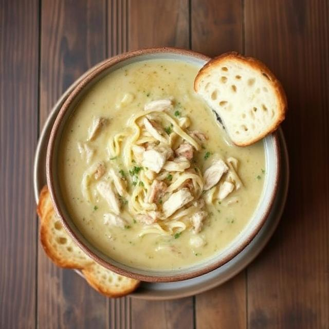 Easy Creamy Chicken Noodle Soup