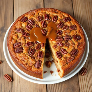 Easy Apple Pecan Cake