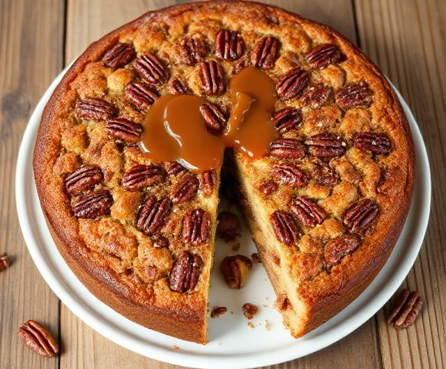 Easy Apple Pecan Cake