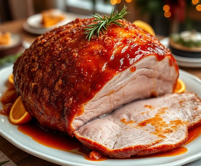 Easy Brown Sugar Glazed Ham