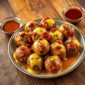 Bacon Cheeseburger Meatballs