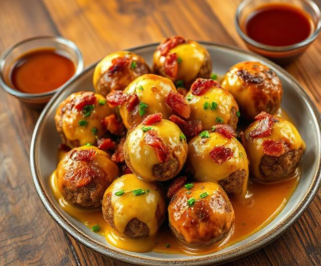 Bacon Cheeseburger Meatballs