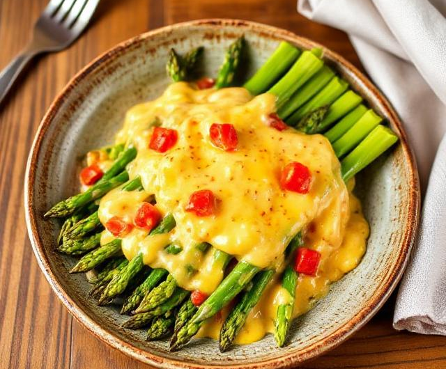 Cheesy Rotel Asparagus