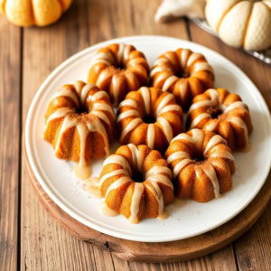 Pumpkin Mini Bundt Cakes