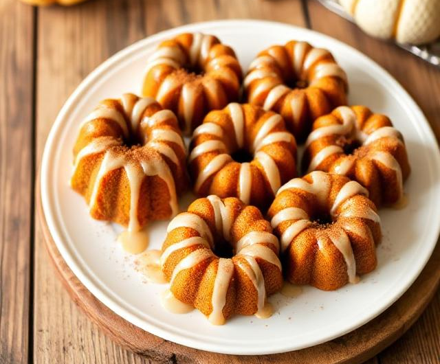 Pumpkin Mini Bundt Cakes