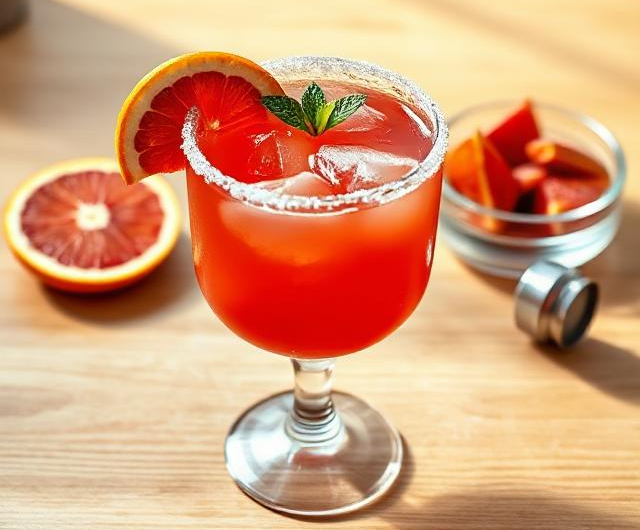 Easy Blood Orange Margarita