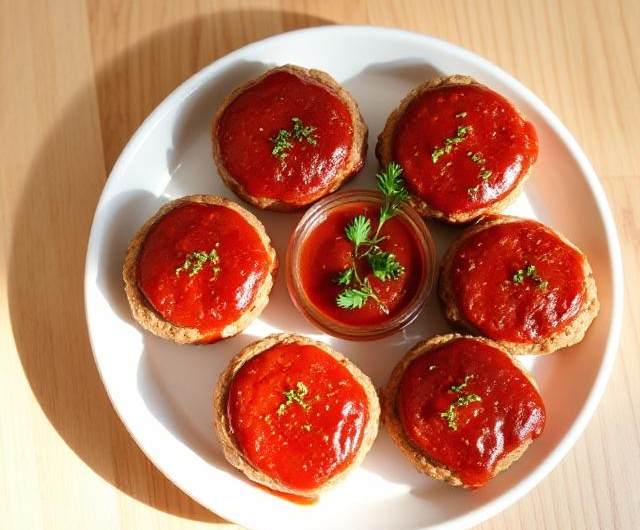 Easy Mini Meatloaf With Ground Turkey