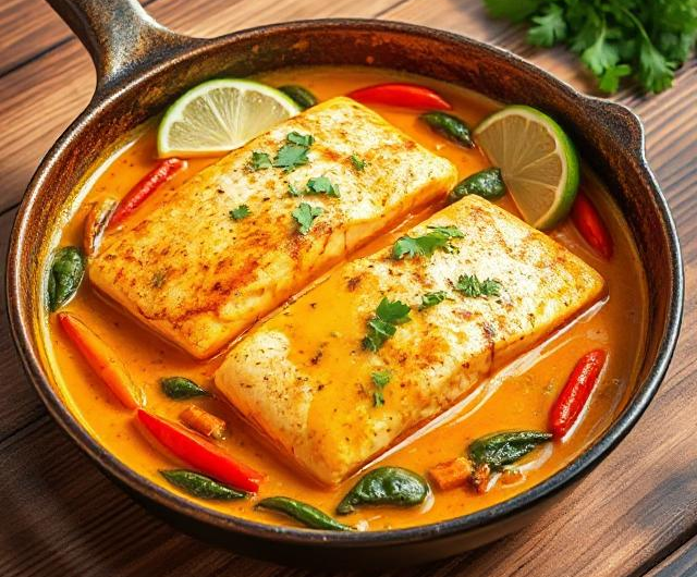 Easy Coconut Curry Salmon