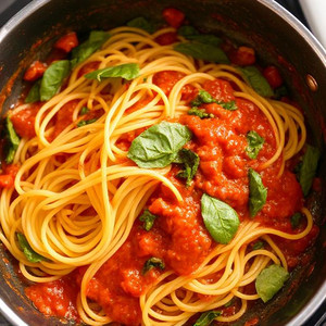 Tomato and Spinach Pasta