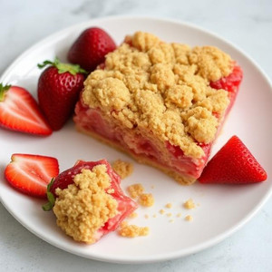 Healthy Strawberry Crumble