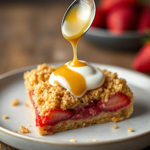 Healthy Strawberry Crumble