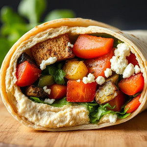 Mediterranean Veggie Wrap