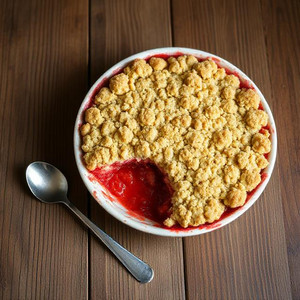 Healthy Strawberry Crumble