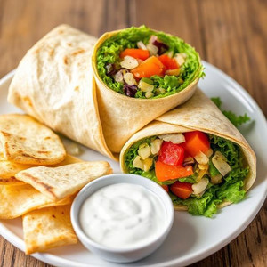 Mediterranean Veggie Wrap