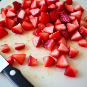 Healthy Strawberry Crumble