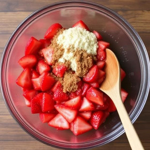 Healthy Strawberry Crumble