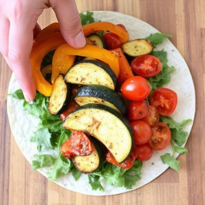 Mediterranean Veggie Wrap