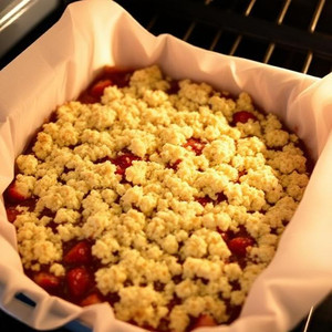 Healthy Strawberry Crumble