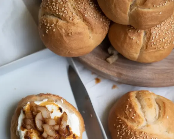Freshly baked Red Lentil Bread, gluten-free and vegan, perfect for healthy meals.