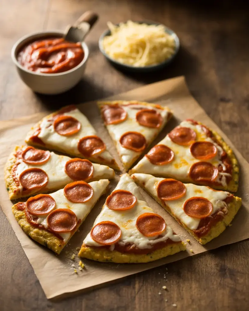 Deliciously Easy Keto Cauliflower Pizza Crust Recipe