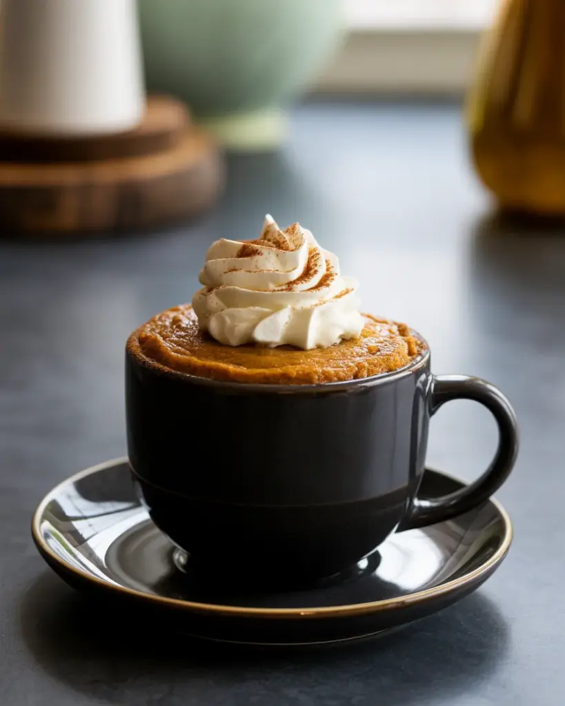Delicious Pumpkin Mug Cake (Paleo, Gluten Free) in Minutes
