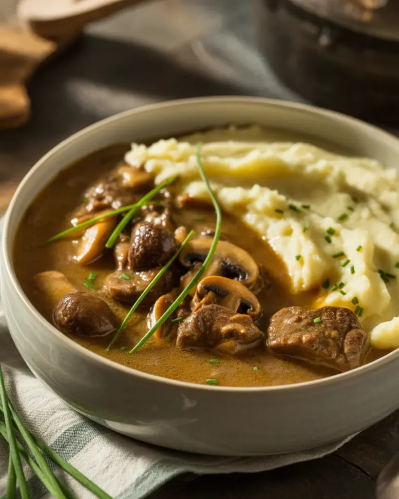 Savory Slow Cooker Beef Stroganoff Stew for Cozy Nights