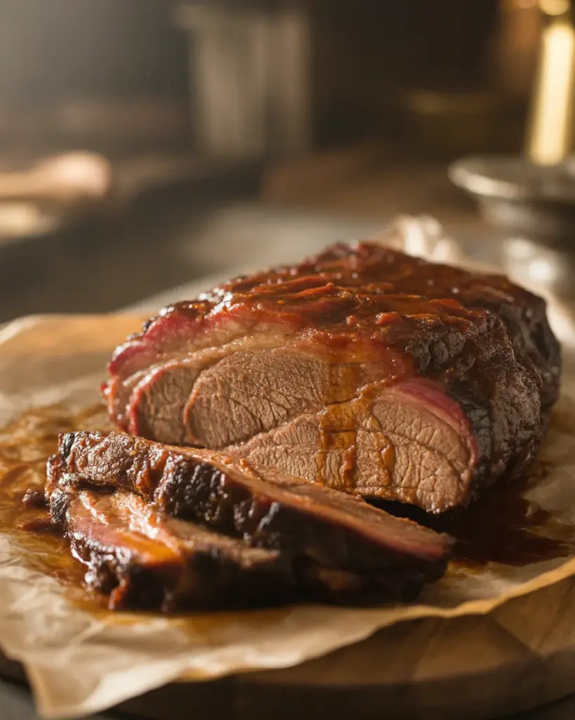 Savory Slow Cooker Beef Brisket with BBQ Sauce Magic