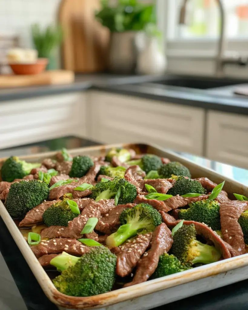 Quick & Delicious Sheet Pan Beef and Broccoli (Whole30, Low Carb, Gluten Free)