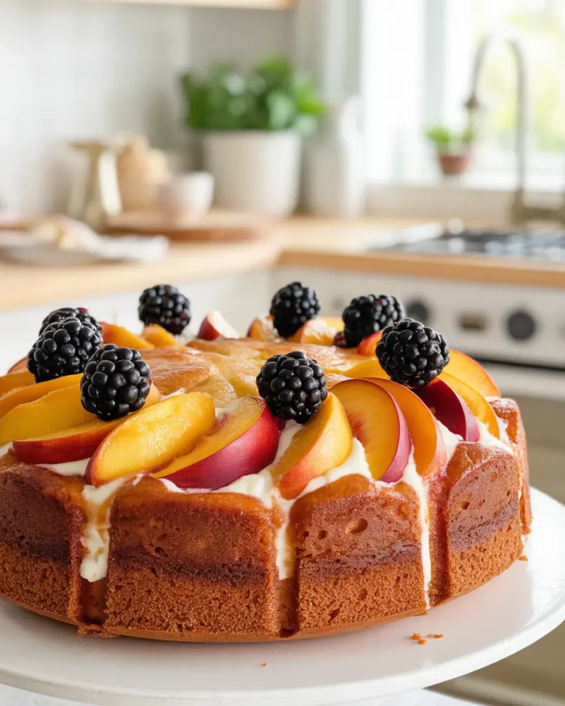 Deliciously Simple Fresh Peach Cake (Paleo, Gluten Free) Recipe