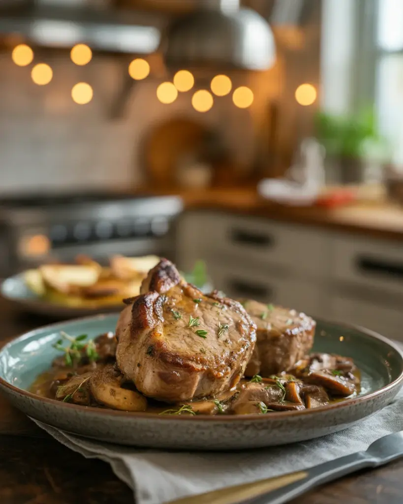Savory Pork Chops with Miso Mushrooms: A Flavorful Delight